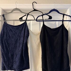 Ann Taylor Factory Lace Camisoles - Navy, Cream, Black